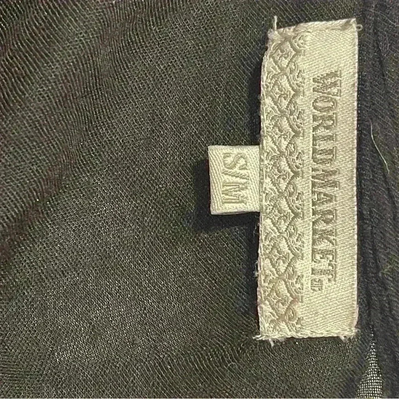 World Market Short Sleeve Embroidered Popover Knee Length Dress Size Small/Med - Picture 4 of 9